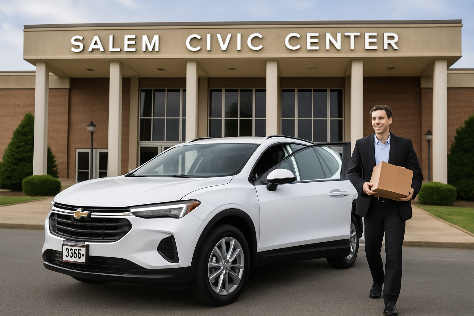 Professional courier delivering in Salem