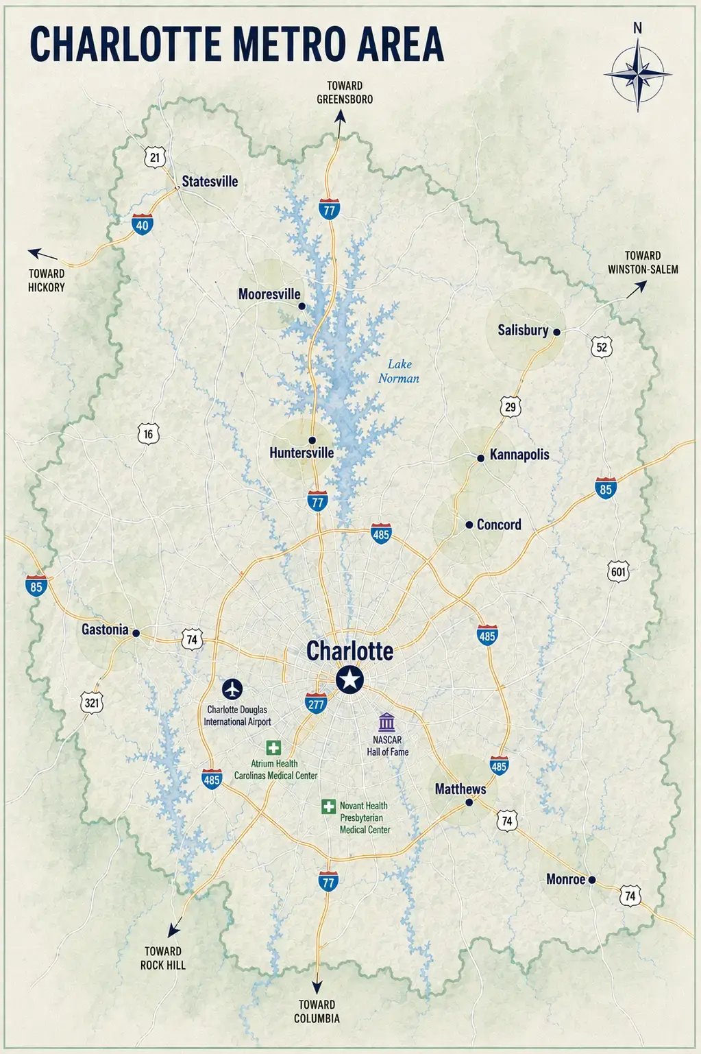 North Carolina - Charlotte Metro - Coverage Map