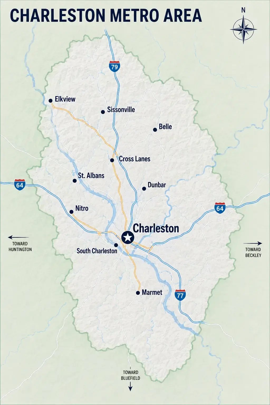 Charleston Metro Area map