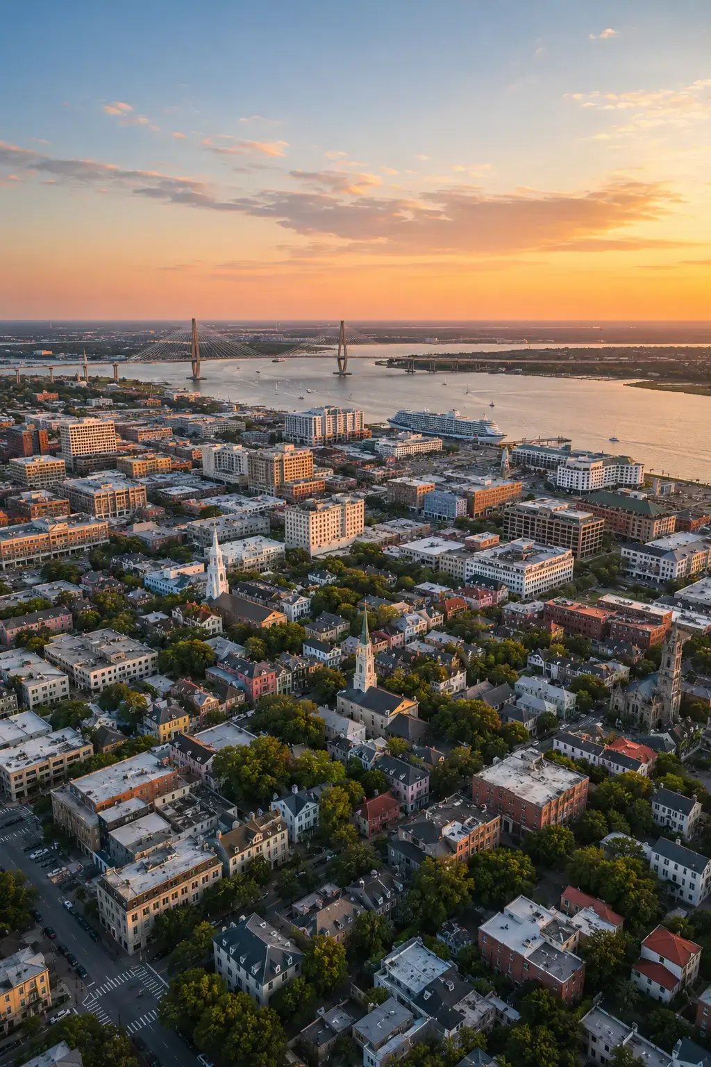 Charleston Metro aerial view