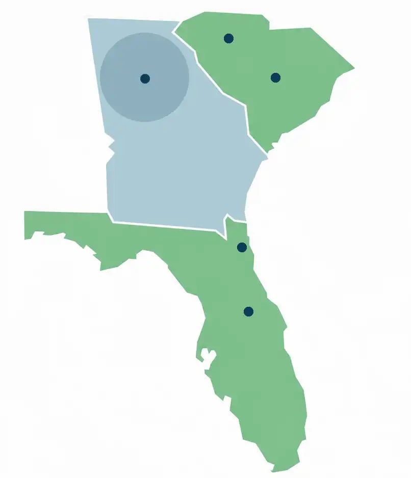 Atlanta Routing Hubs