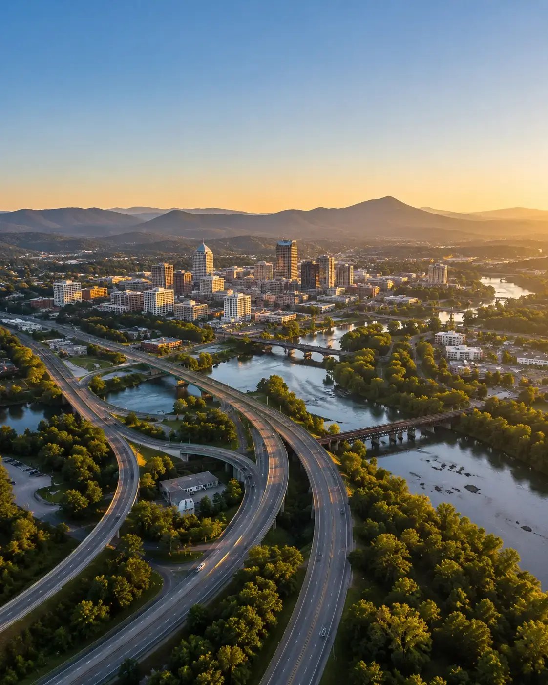 Roanoke Aerial view