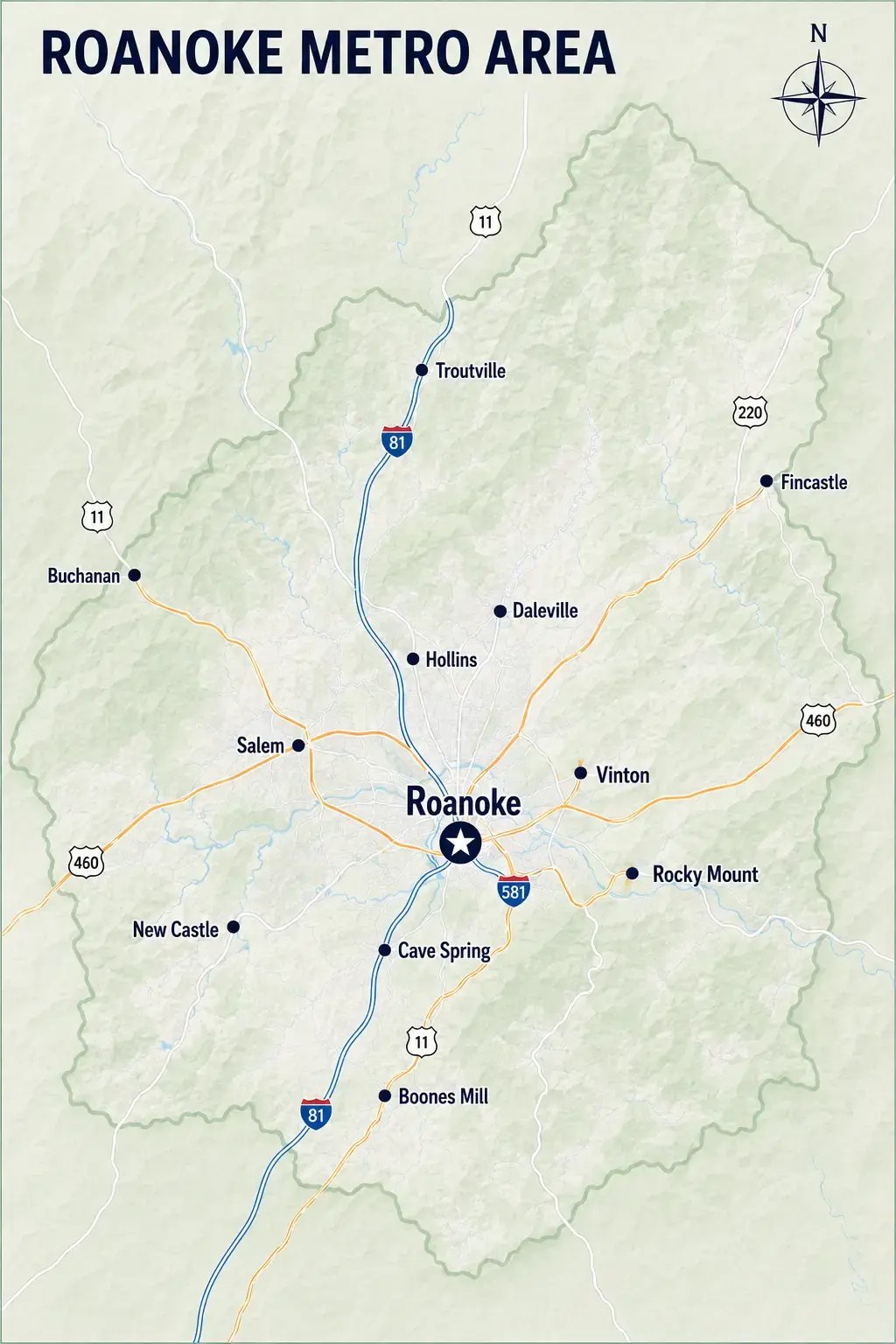 Roanoke Map