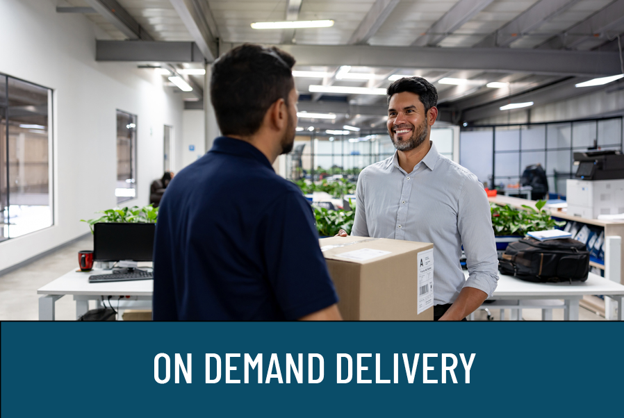 on demand delivery via same day courier services
